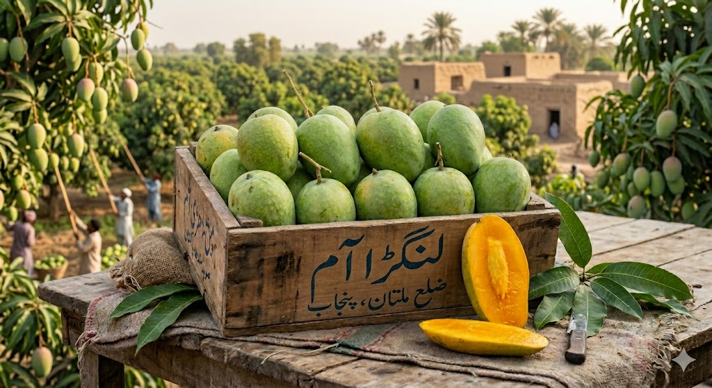 Langra Mango online Pakistan — Multan Chanab Mango